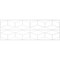 Ekena Millwork Set of Four Panels for 94 1/2"W x 32 1/4"H Pueblo Fretwork Wainscot Wall Paneling WPKP16X01X47PBL - alternate 5